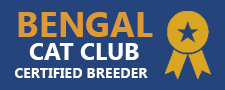 Bengal Cat Club Certified breeder badge